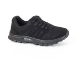 Mt. Emey 9306 Black -Women's Mesh Walking Shoes Black Lace