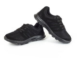 Mt. Emey 9306 Black -Women's Mesh Walking Shoes Black Lace