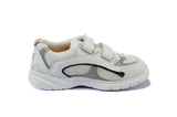 Mt. Emey 9701-3V  White/Silver -Men's Light Weight Athletic Walking Shoe with Straps