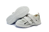 Mt. Emey 9701-3V  White/Silver -Men's Light Weight Athletic Walking Shoe with Straps