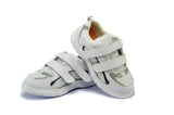 Mt. Emey 9701-3V  White/Silver -Men's Light Weight Athletic Walking Shoe with Straps