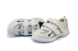 Mt. Emey 9701-3V  White/Silver -Men's Light Weight Athletic Walking Shoe with Straps