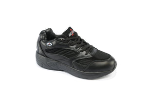 Anwser2 554-1 Black - Men's Athletic Walking Shoes with Laces