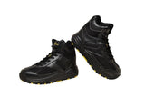 Mt. Emey 2152 Black - Children Oil/Slip Resistant Boots with Laces