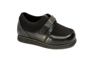 Mt. Emey 628-E Black (10E/14E Width) -  Black Women's Lycra Casual Shoes