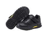 Mt. Emey 3301-1L Black - Children Straight Last Athletic Shoes with Elastic Laces