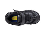 Mt. Emey 3301-1L Black - Children Straight Last Athletic Shoes with Elastic Laces